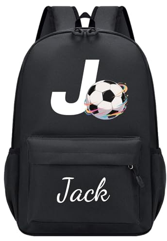 Generisch Schwarz Personalisierte Kinderrucksäcke, Name & Motiv, S/M/L | Individueller Kinder Rucksack, Wasserdichter Schulranzen für Kindergarten/Grundschule/Jugendliche, für Mädchen & Jungen