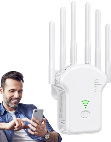 Amplificateur de Signal WLAN - Amplificateur de Signal de réseau | Amplificateur WLAN Portable 1200 Mbps Band pour Le sous-Sol en Milieu de Travail extérieur Utiliser l'amplificateur de Signal WL