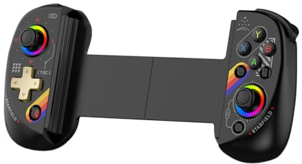 Game Controller with Hall Effects for IPhone/iPad/Android/Tablet (Sky black)