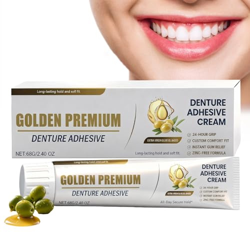 Zahnprothesen Haftcreme 68g, Prothesenkleber, Wiederverwendbar Zahnprothesen-Haftmittel, Langlebig Zahnkleber für Prothesen, Thermoplastic Denture Adhesive für Voll- & Teilprothesen, Schnelle Wirkung