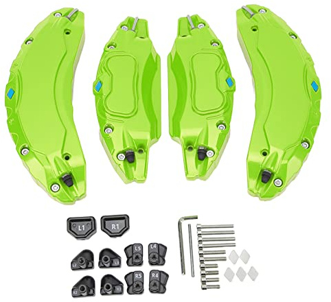 Dpofirs Brake Caliper Cover Cool Disc Protector Cover Fit for Tesla Model 3 18in 19 in Wheels Hub (Green)