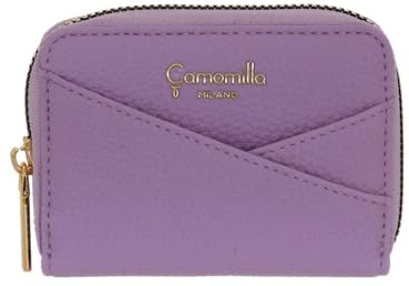Camomilla Milano Portacarte Donna, Similpelle, Collezione Glassè, Colore Lilla
