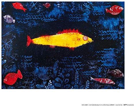 1art1 Paul Klee Poster Der Goldene Fisch, 1925 Kunstdruck Bild 30x24 cm