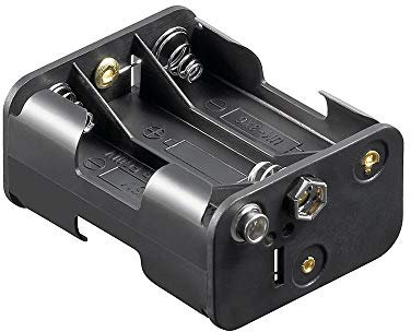 GOOBAY Support Piles 6X AA (Mignon) Push Button Connecteur 9V 11467