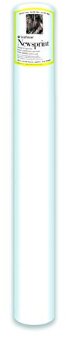 Strathmore Rollo de papel para periódicos serie 300, blanco, superficie rugosa, 36 pulgadas x 20 yardas