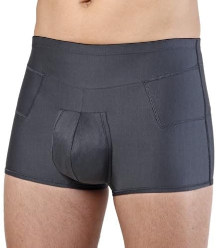 Bruchslip für Leistenbruch dunkelgrau Boxer-Model Art. 516 Größe 5 > 91-95 cm