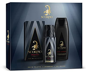 SCORPIO - Vertigo Coffret pour Homme - Coffret Cadeau Homme - 3 produits - Eau de Toilette + Déodorant + Gel Douche