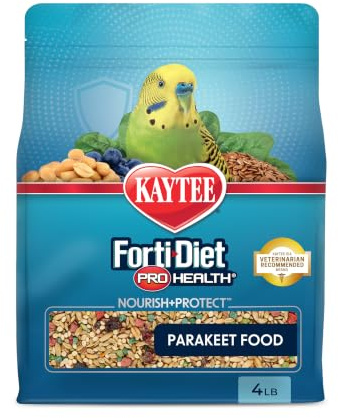 Kaytee Forti-Diet Pro Health Nourish+Protect Parakeet Food, 4 Pounds
