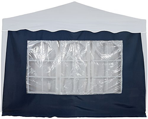 INSTENT Basic Paroi latérale/Partie latérale pour pavillon 3x3m avec fenêtre ou Fermeture éclair, Hydrofuge et Respirant, Choix de Couleurs, pour chapiteau, Tente de réception