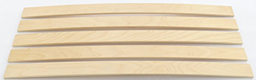 JUSNOVA 5X Neue Federholzleisten | Ersatz Latten Leisten | Lattenrost reparieren | 8x55x880mm