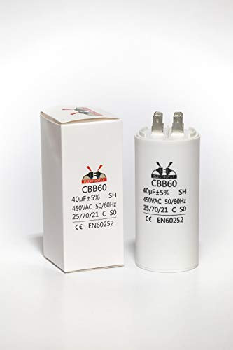 Condensateur de moteur 450 V CA 40 uF CBB60