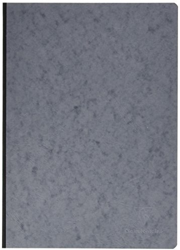 Clairefontaine 791465C AgeBag Notizbuch (DIN A4, 21 x 29,7 cm, 96 Blatt, liniert, bedruckten Vorsatublättern) 1 Stück grau
