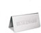 Supreminox Cartel de Mesa Reservado, Acero Inoxidable, Plateado, 30 x 30 x 30 cm