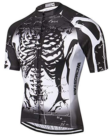 Weimostar Radtrikot Herren MTB Jersey Kurzarm Bike Jersey Zip Mountain Road Kleidung Fahrrad-Oberteile Atmungsaktiv Sommer Pro Team Rennrad Trikot für Herren Schwarz Größe XXXL