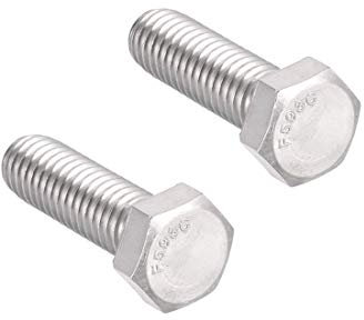 3/8-16x1-1/2 pouces 304 boulons à vis hexagonaux en acier inoxydable 2 pièces