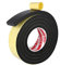Cinta de espuma Cinta de esponja de espuma negro de una cara cinta adhesiva de espuma espesada esponja anti-vibración del sonido de la almohadilla de cinta aislante de una cara sellada 5mm8mm10mm
