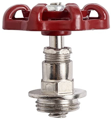 CHICTRY 1Pcs Ventilgriff Wasserhahn Kugelhahn Griff Ventil Handrad Hahnoberteil Griff Rot Absperrventil DN15, 20, 25 DN15 One Size