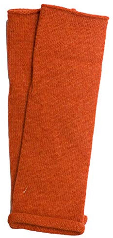 FosterNatur, Arm Stulpen mit Daumenloch, 100% Wolle (Merino) (Orange)