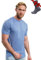 Premium Merino Shirt Herren Kurzarm - Thermooberteile 100% Merino Unterwäsche Herren + Wanderwollsocken (Deep Blue, Medium)
