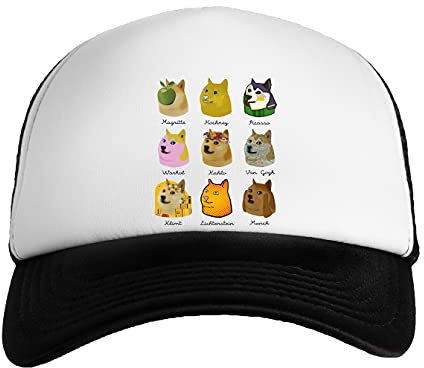 Luxogo EIN Kurz Geschichte Von Doge Künstler Jungen Mädchen Kappe Baseball Snapback Boys Girls Cap
