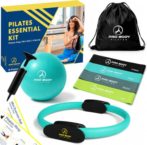 ProBody Pilates Ring Circle, Fitness Ring Magic Circle, Pilates Ring 14 Zoll für Oberschenkel Workout, Yoga Ring Oberschenkel Toner, Inner Thigh Trainingsgerät für Frauen, Pilates Equipment Thigh