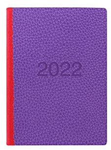 Letts Zweifarbiger Terminplaner 2022, A6, Wochenansicht, Violett
