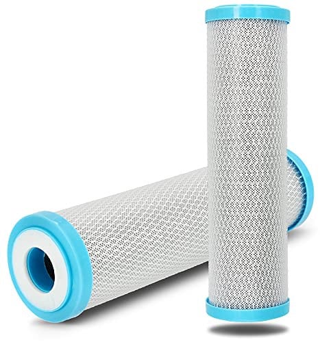 UST-M 10 Stück x Aktivkohle-Wasserfilter Kartuschen BL 10 Trinkwasserfilter Aktivkohlefilter Set 10 Micron | Filterpatrone Carbon Block Hauswasserfilter Wasser Water Filter Cartridges KOHLEBLÖCKE