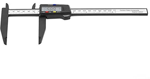 Elektrischer Digitaler Messschieber 200mm Carbon Elektrischer Digitaler Messschieber Lineal mit Großem LCD-Bildschirm Metrisch/Zoll-Umwandlung für Schmuck oder 3D-Druck