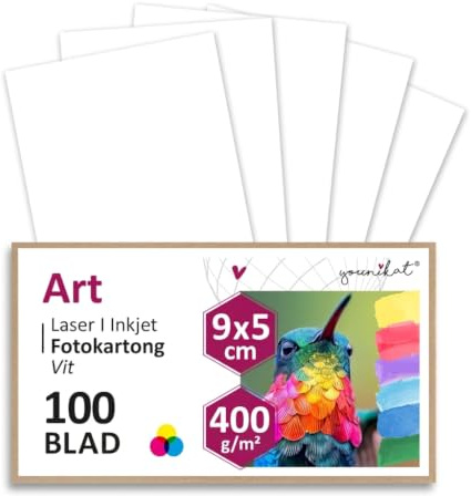 younikat 100er Set blanko Karten 9 x 5 cm 400 g/m² weiß Karton - dv1011 | für Scrapbooking und vieles mehr, Bastelkarton zum Selbstgestalten Basteln Malen Beschreiben, 400 g/qm starkem Material