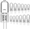 Jaenmsa G4 Halogenglühbirne 5W 12V 2700K 12er Pack 2 Pin klare Kapsellampen für Dunstabzugshauben Küchen Wohnzimmer Schlafzimmer