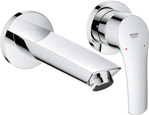 GROHE 2-Loch-Waschtischbatt. EUROSMART Fertigmontageset Ausladung 171mm chrom
