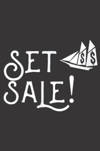 Set Sale Sailing Pun Black Friday Shopper Shopping Family: Daily Planner Notepad To Do Schedule, Medium 6x9 Inches, 110 Pages, Printed Cover