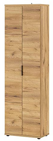 Lomadox Garderobenschrank in Navarra Eiche Nb., B/H/T: ca. 59/199/34 cm