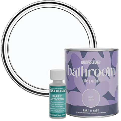 Rust-Oleum Blue Water-Resistant Bathroom Tile Paint in Matt Finish - Icecap 750ml