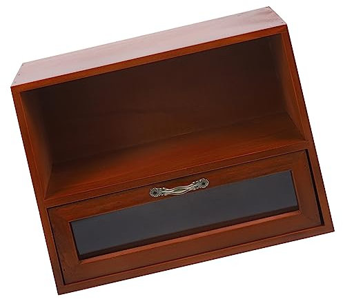 Homoyoyo Geschichtete Aufbewahrungsbox Aus Holz Schreibtischschrank Aufbewahrungshalter Für Kleinigkeiten Mini Waschbeckenunterschrank Make-up-organizer Organizer Für Make-up-box Sache