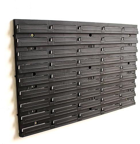 IMJ-Global Pannello Porta Attrezzi Utensili | da Parete Muro | 39x38,6 cm | Nero | in Plastica