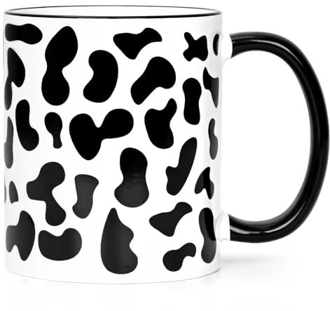 Cabtnca Taza de vaca, taza de vaca, cosas con estampado de vaca, regalos de vaca para mujeres, regalos de impresión de vaca, taza de café con estampado de vaca, cosas lindas de vaca, regalos temáticos