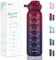SLUXKE 500ml Sports Water Bottle with Leak Proof Flip Top Lid, BPA Free 18/10 Stainless Steel Reusable Insulated Water Bottles for Gym and Outdoor RED BLACK