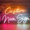 YGEQWK Custom Neon Sign, Personalized Neon Signs Dimmable Neon Light Sign Customized for Wall Decor, Bedroom, Party, Wedding, Bar Décor, Festival Gift Custom Logo