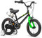 Glerc Kinderfahrrad 14 Zoll Fahrrad mit Stützrädern & Flaschenhalter für 3 4 5 Jahre alte Jungen und Mädchen, Schwarz
