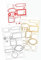 Quickdraw 100 traditionelle Weihnachts-Geschenkanhänger, selbstklebend, Gold, Silber, Rot, verschiedene Designs, leicht abziehbar