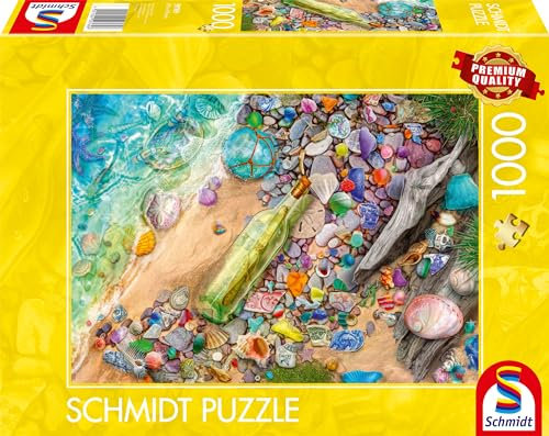 Schmidt Spiele 59769 Leuchtendes Strandgut, 1000 Teile Puzzle