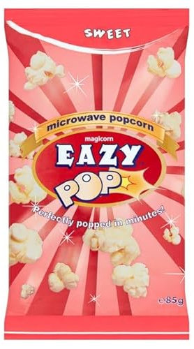 EAZYPOP Microwave Popcorn 85g (Sweet Flavour, Pack of 10)