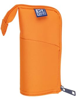 Oxford Federmäppchen Stand-Up Stiftehalter mit Reißverschluss, Stifte-Tasche, orange