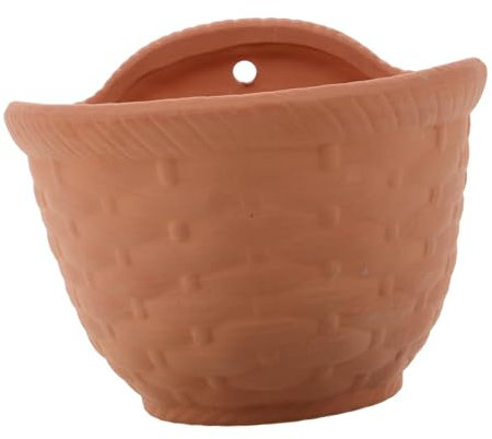 SEWOART Vaso Da Giardino in Ceramica Fioriera Sospesa Per Balcone Vaso Da Fiori Porta Piante Per Esterni Piante