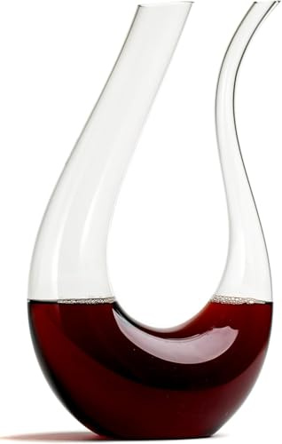Khen Dekanter, Rot, 5E+1 Unzen, Modern, Elegantes geschwungenes Design und optimiert für Aroma und Geschmack