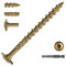 Dayalo Lot de 50 vis à tête plate 6,3 x 75 mm, vis à bois Torx, vis de construction en bois, vis de construction, vis Torx, filetage partiel, avec embout Torx