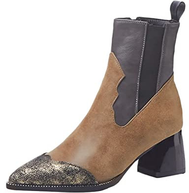 Natale offerte Stivali Donna Neri Stivali Donna Texani in Pelle Stivali Donna Estivi Stivaletti Donna Bassi Estivi Donna Stivaletto Stivali Donna Tacco Largo Stivali Texani Donna