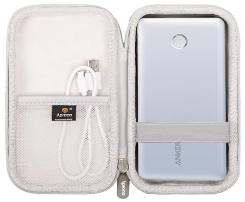 Aproca Grey Portable Hard Storage case, for Anker Power Bank 24,000mAh Portable Charger and Accessories