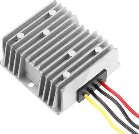 sourcing map DC 12V/24V to DC 9V Power Converter 10A 90W Step Down Converter Voltage Reducer IP67 Waterproof Transformer Power Supply Big Module Power Adapter for Car Truck Solar System